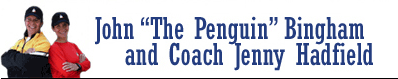 John "The Penguin" Bingham and Coach Jenny Hadfield